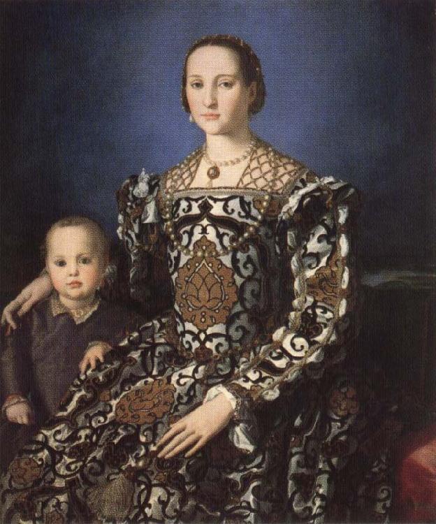 Agnolo Bronzino Portrait of Eleonora of Toledo with Her Son Giovanni de'Medici